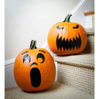 DIY Duct Tape Faux Jack O’Lantern