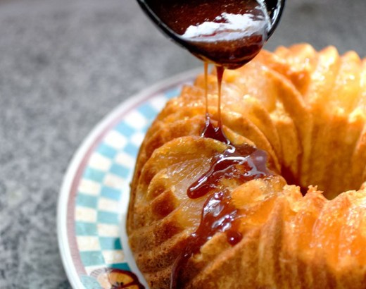 Salted Caramel Apple Bundt Cake