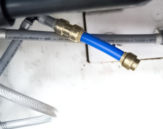 fix for broken RV Polybutylene water line
