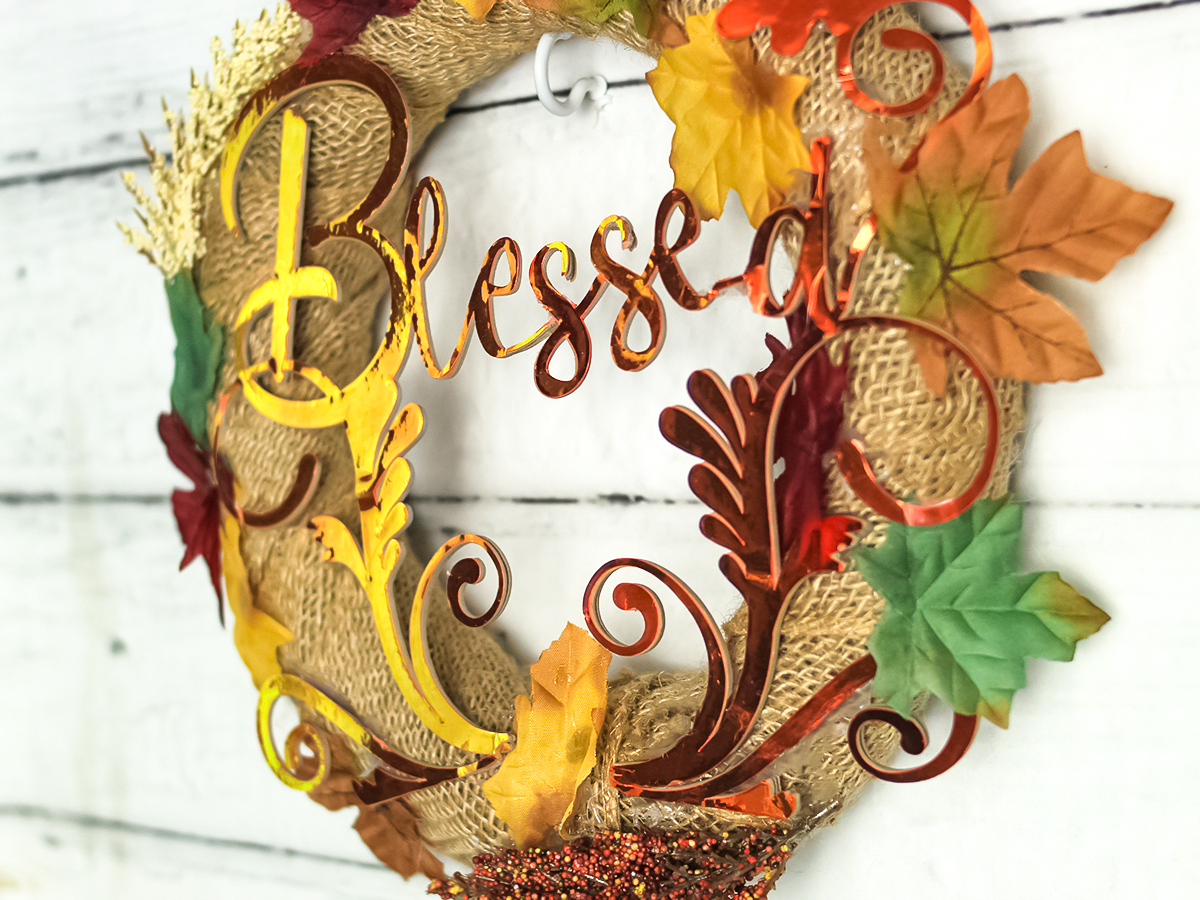 Cricut Maker Chipboard Wreath